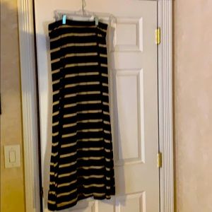 Black and Tan maxi skirt